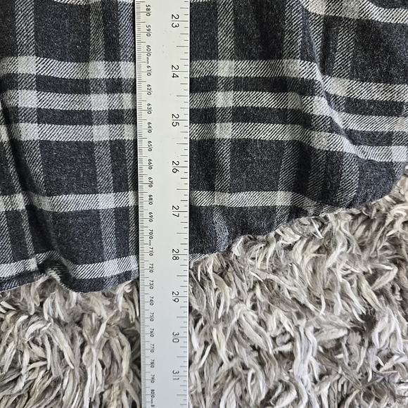 Rails Mens Flannel Shirt Button Up Long Sleeve Gray Plaid Sz Large Cotton Rayon - Picture 5 of 6